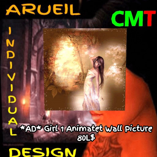 AD-Girl 2 Animatet Wall Picture