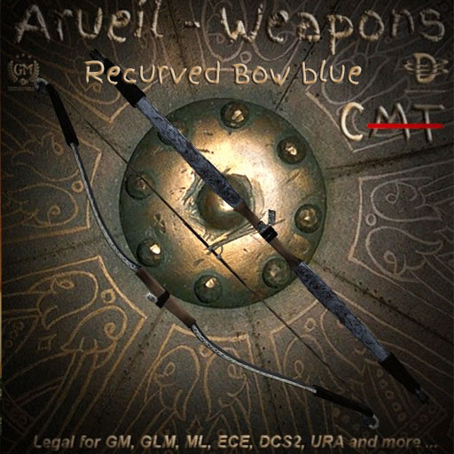 Recurved Bow blue